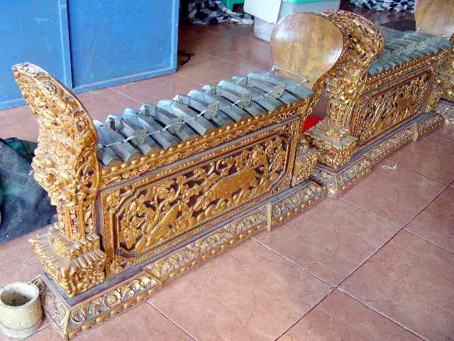 Gamelan-Instrument von Bali